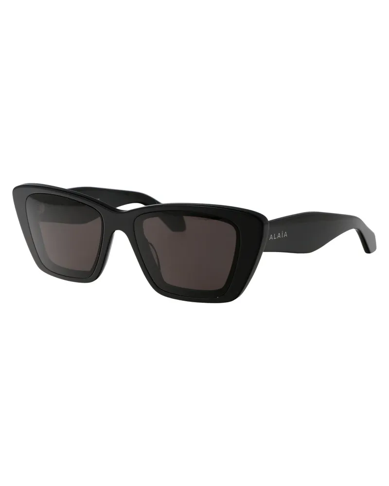 Alaïa Women's Sunglasses Black Acetate Black-Black-Grey Black/black/grey Black