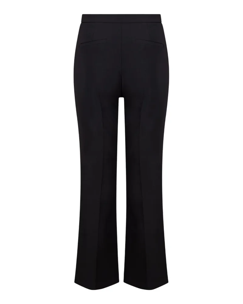 Elisabetta Franchi Horsebit-Detail Flared Trousers — Black Black