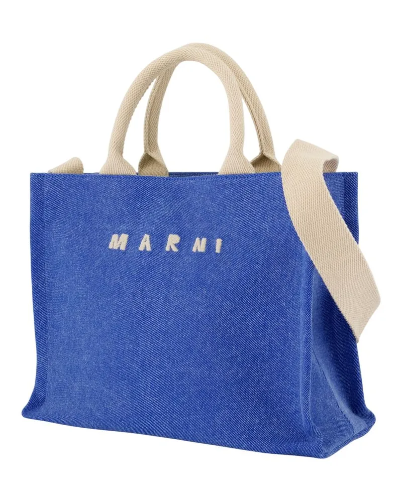 Marni Women's Small Crossbody -  Cotton Blue Bags Crossbodies Blue
