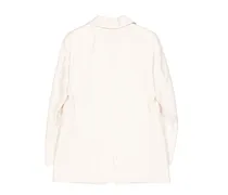 Virgin Wool Blazer — White