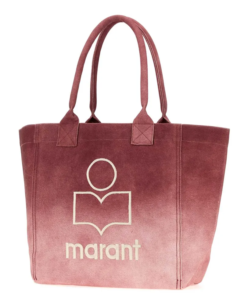 Isabel Marant Women's Pink Canvas Small Yenky Shopping Bag Raspberry Exterior: Cotton Borse A Mano Pink