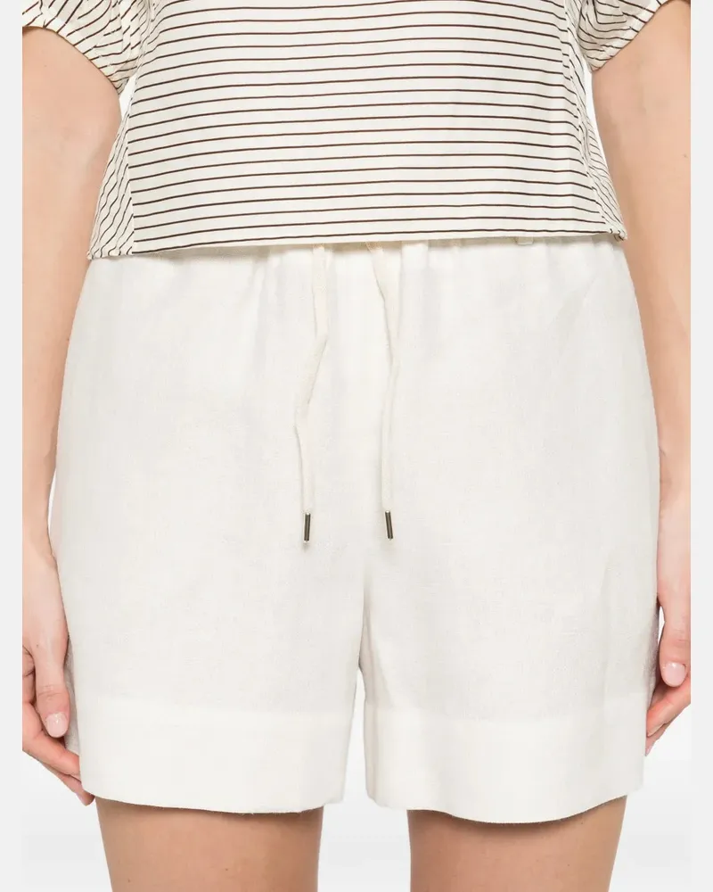Eleventy Women's Drawstring Shorts Ss26 W Ivory