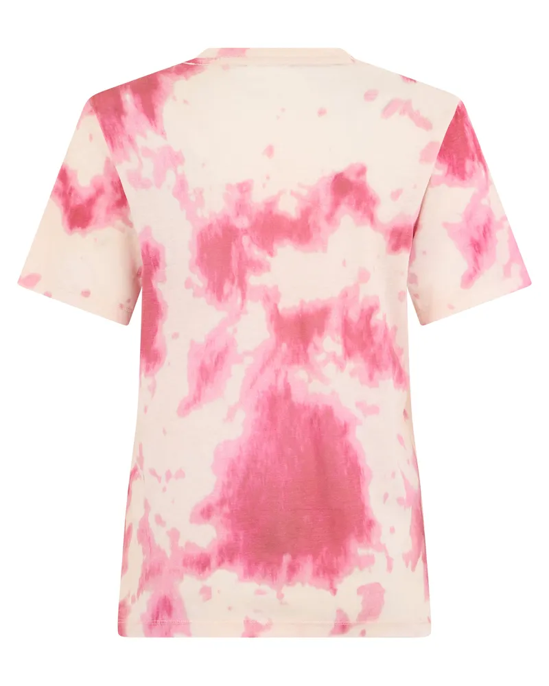 Isabel Marant Women's T-Shirt Tie-Dye Pink Cotton T-Shirts & Jerseys Pink