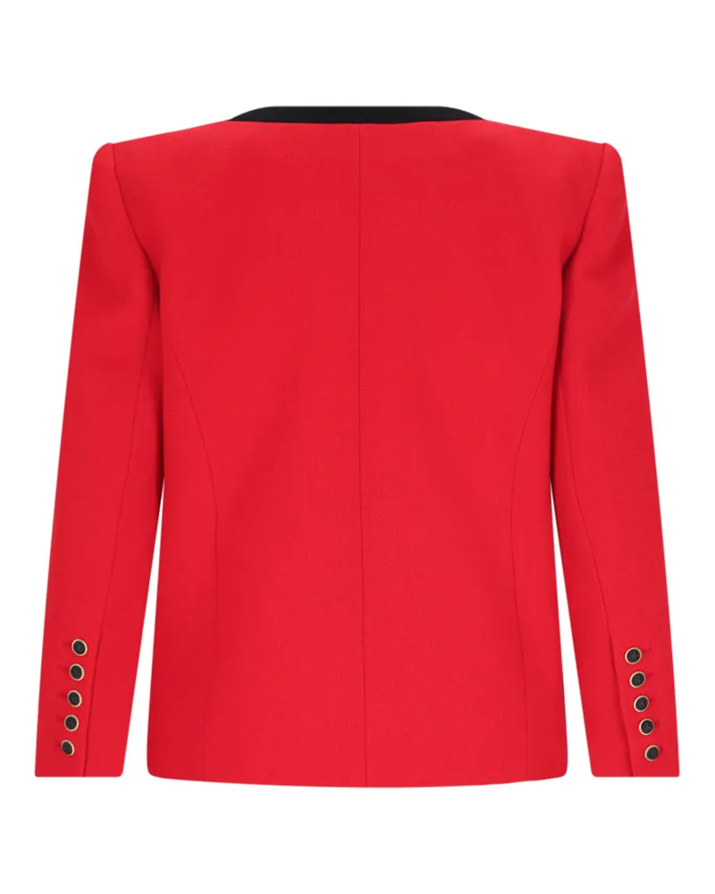 Balmain Women's Jackets Red Virgin Wool Red