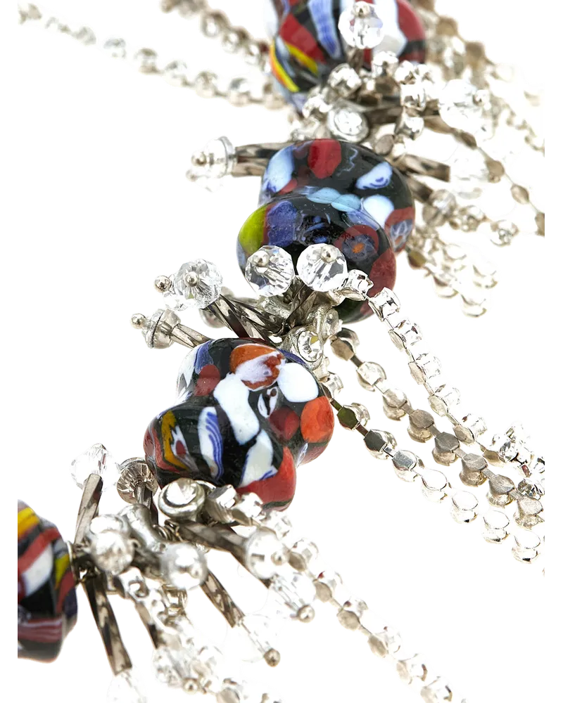 Dries van Noten Women's Black Glass Necklace Black