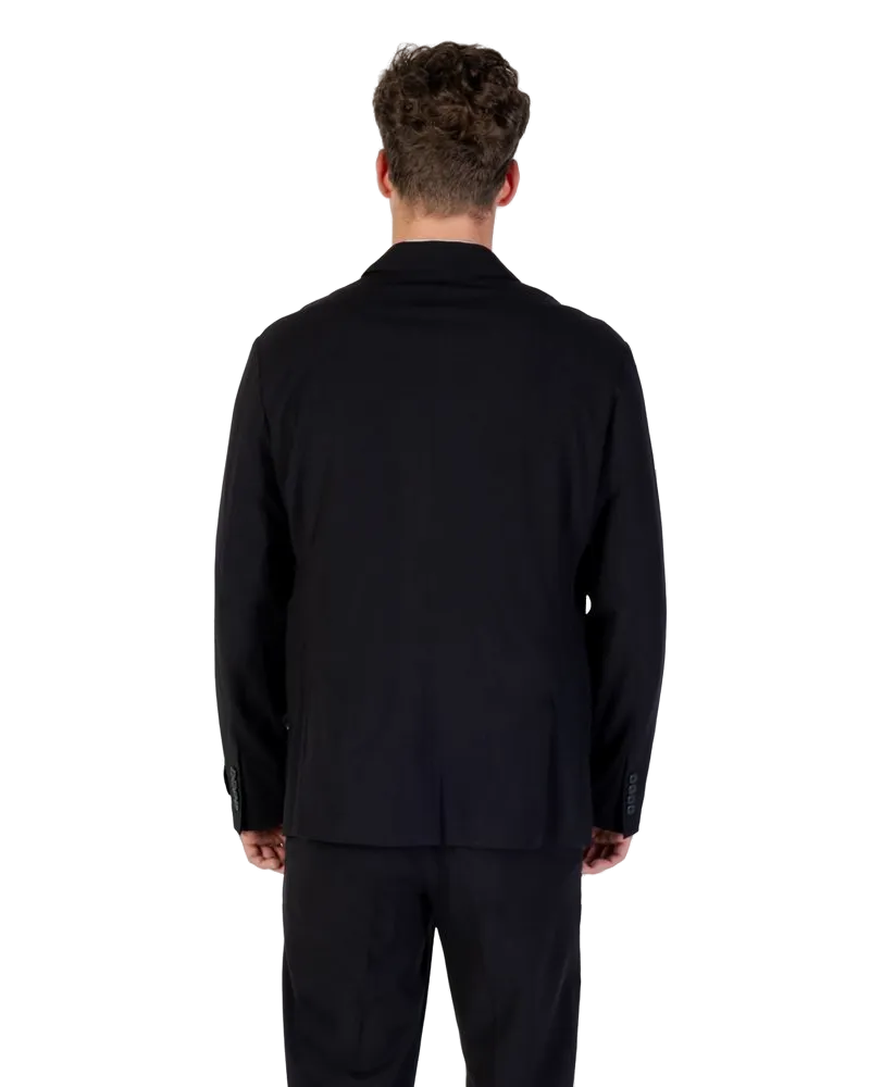 Armani Exchange Lyocell Blend Blazer — Black Black