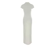 Courreges Polo Collar Maxi Dress — White