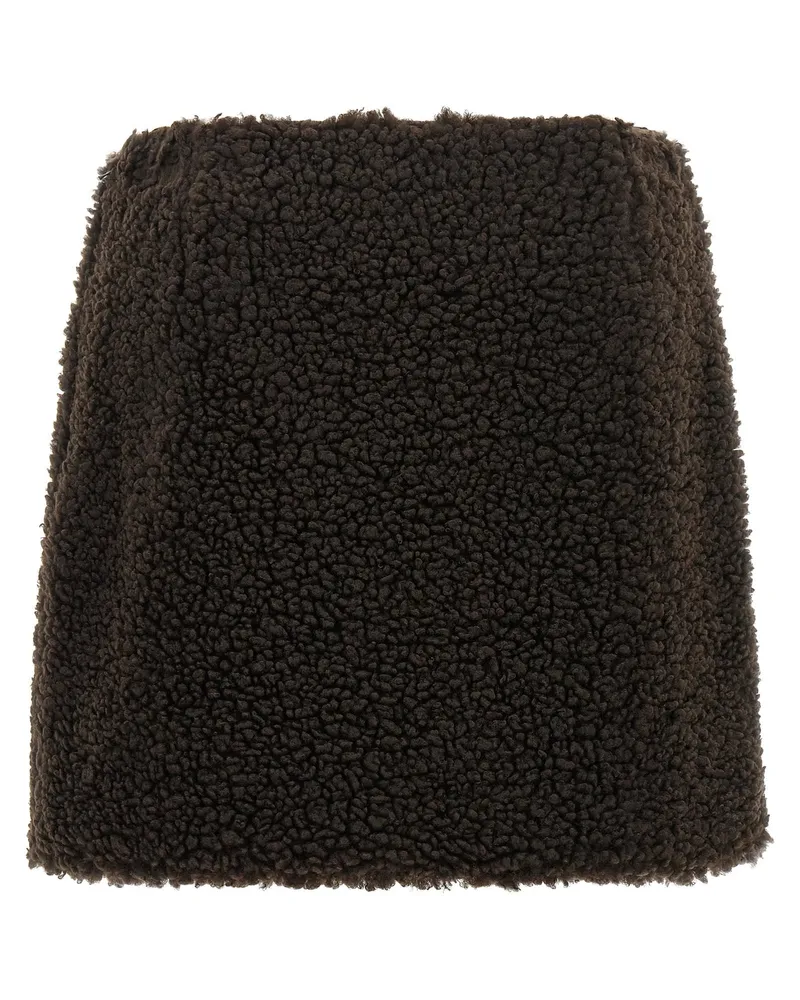 Moncler Teddy Skirt — Brown Brown
