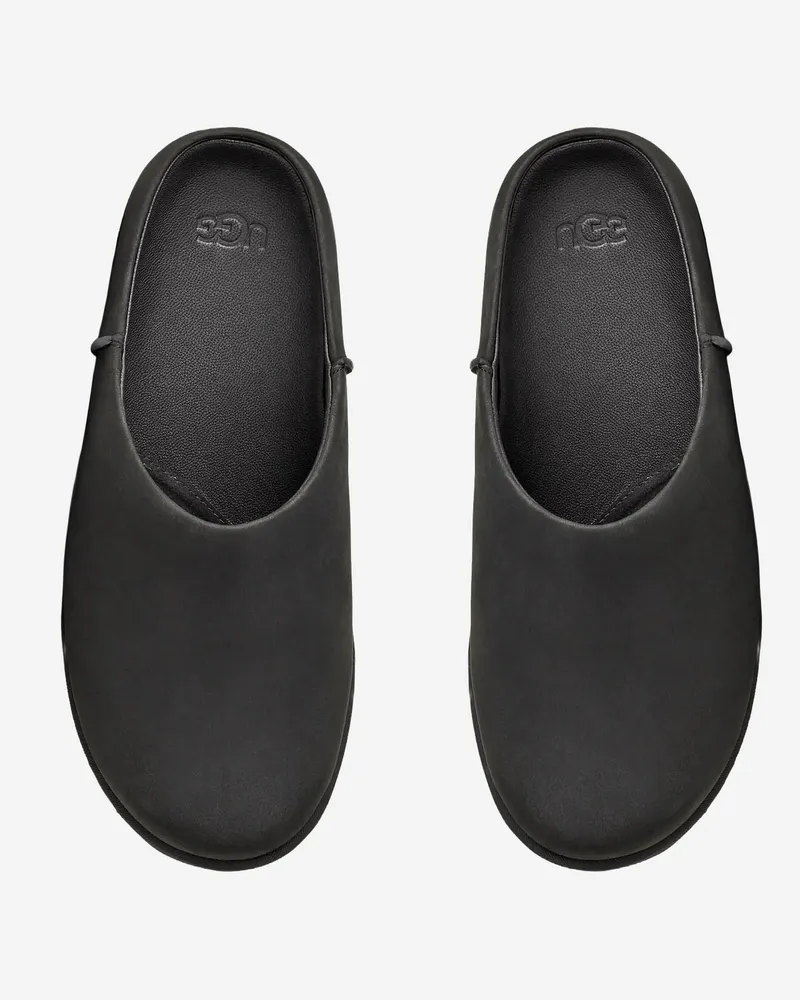UGG Women's Leather Clogs Otzo Black Nubuck Shoe Black
