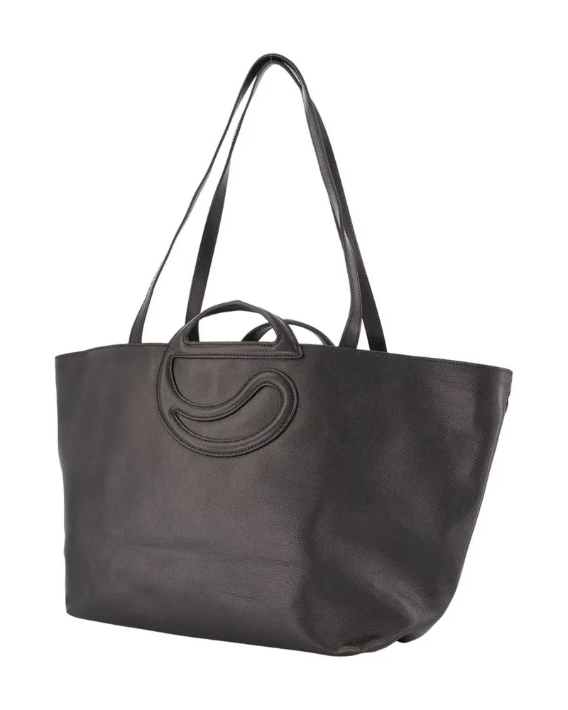 COPERNI Women's C Handle Shopper Bag -  Canvas Black Totes-Shopping-Bags Black