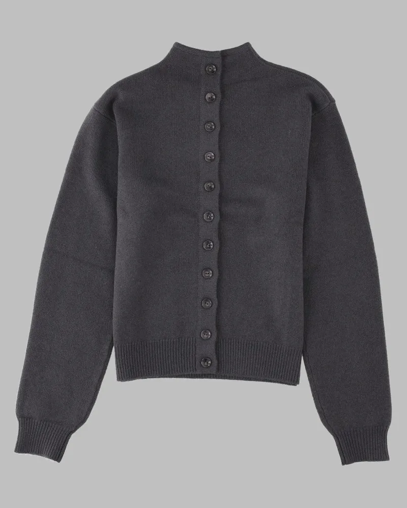 Christophe Lemaire Reversible Cashmere Sweater — Gray Gray