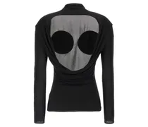 Cone-Cup Viscose Bodysuit — Black