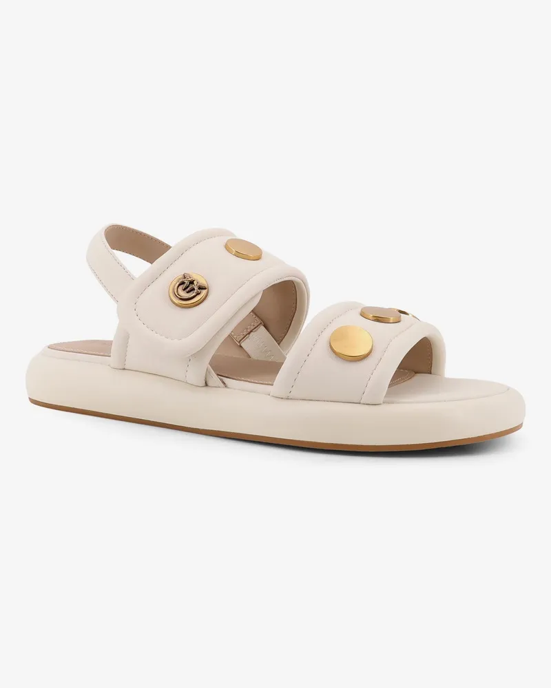 Pinko Women's Sandals Fiona Leather White White