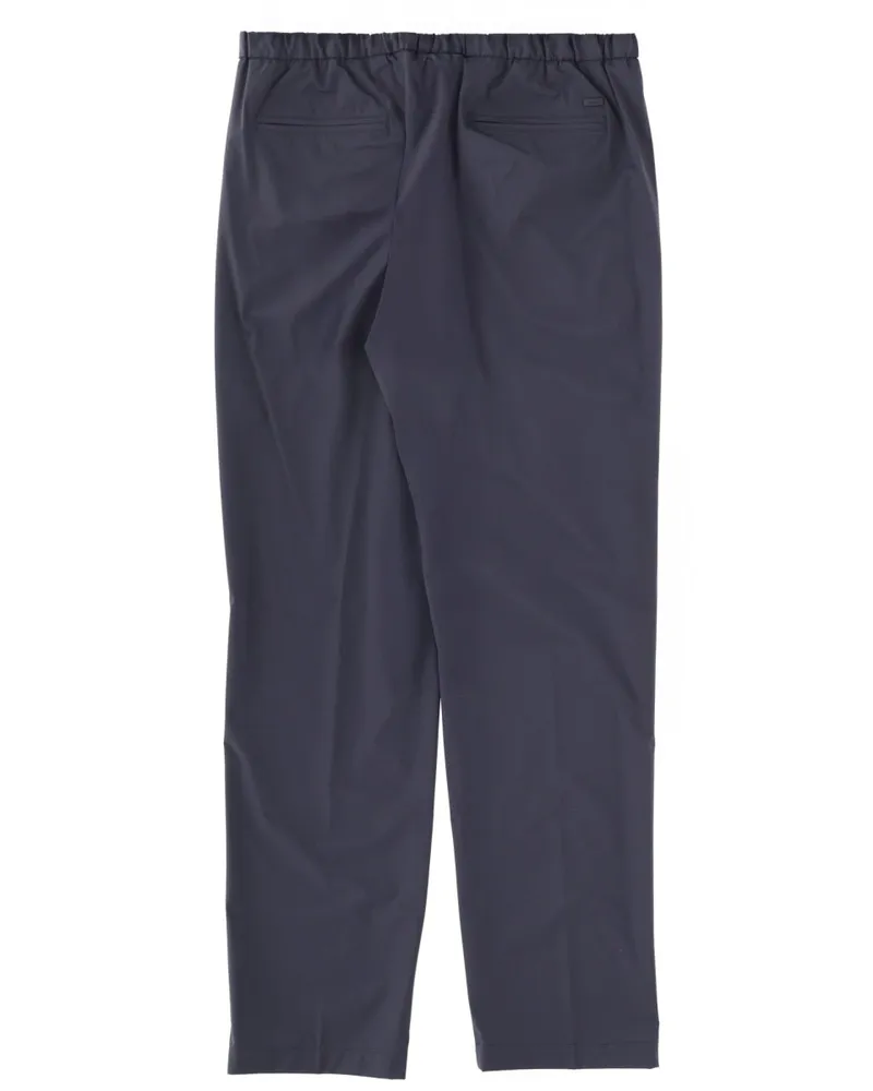 Herno Logo Detail Trousers — Blue 