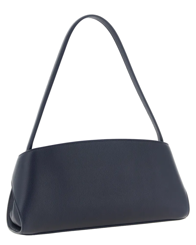 Ferragamo Calfskin Leather Shoulder Bag — Navy Navy