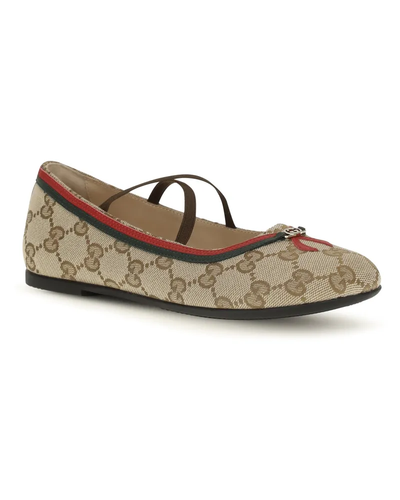 Gucci GG Canvas Ballet Flat — Multicolor Multicolor