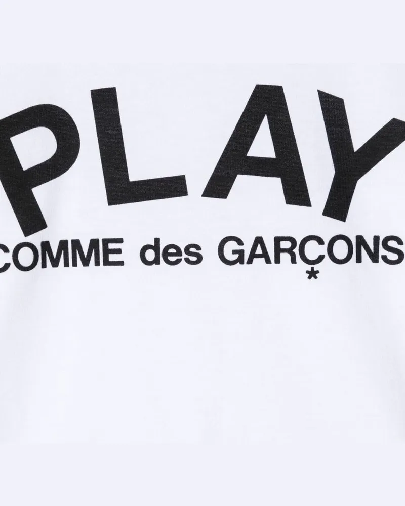 Comme des Garçons Logo Cotton T-Shirt — White White