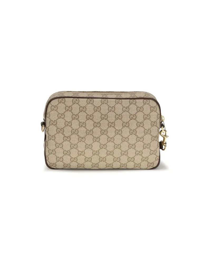 Gucci Web Shoulder Bag — Beige Beige