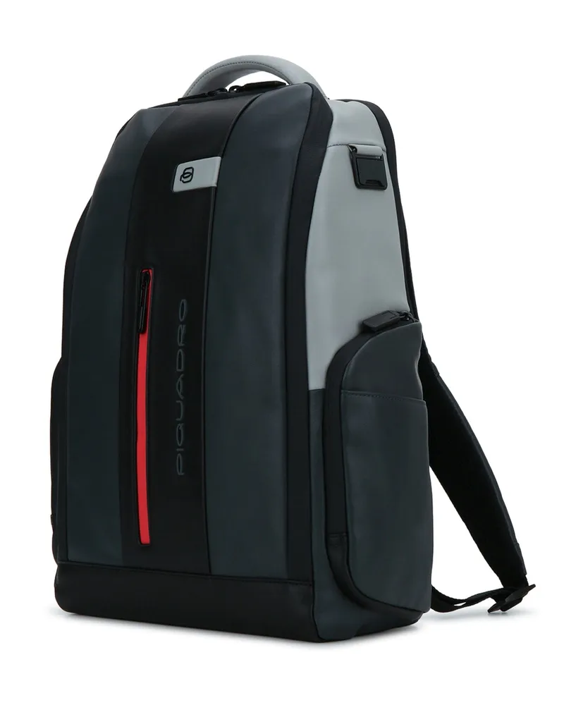 Piquadro Pelle Backpack — Black Black