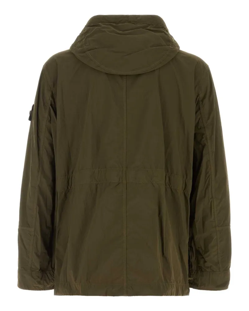 Stone Island Militarygreen Giubbini Exterior: Nylon Jacket Green