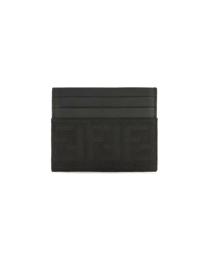 Fendi Men's Black Polyester Wallet Black