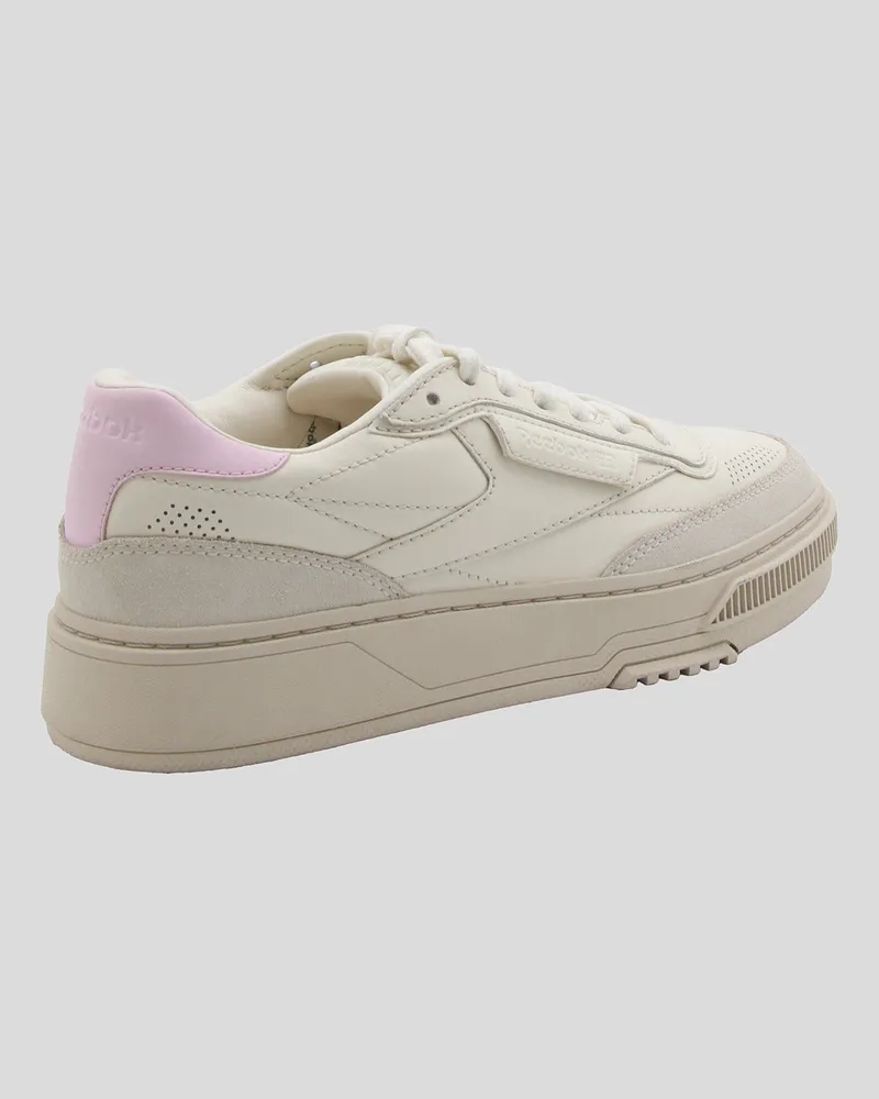 Reebok Unisex Leather & Suede Platform Sneaker White Tex White