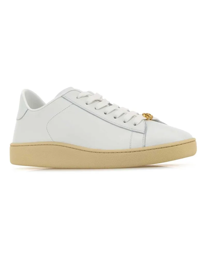 Valentino Garavani Biancogreenbriarpapyrus Sneaker White