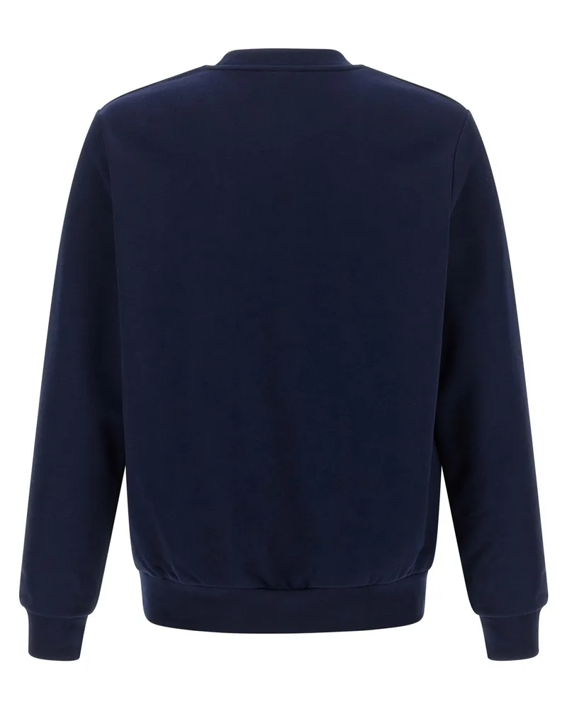 Lacoste Logo-Embroidered Fleece Sweatshirt — Navy Navy