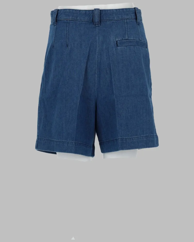 A.P.C. Nola Denim Shorts — Blue Blue