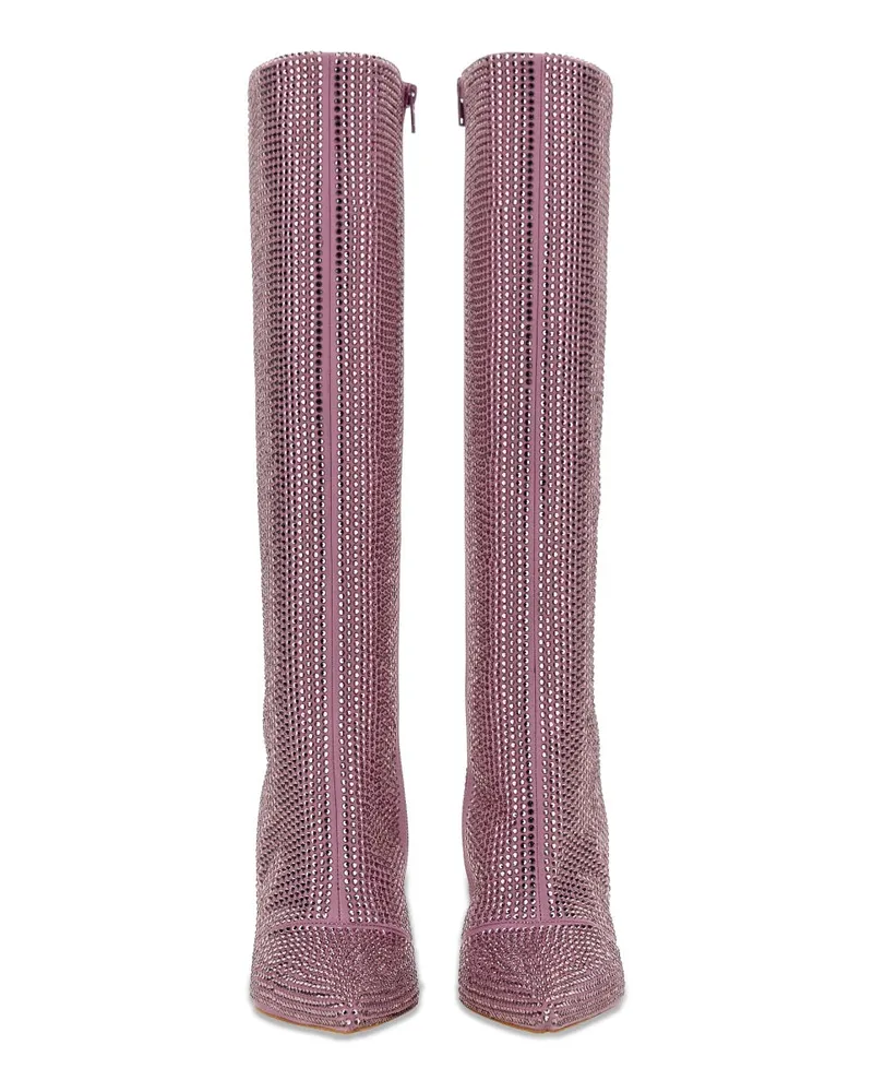Liu Jo Rhinestone-Embellished Boot — Purple Purple