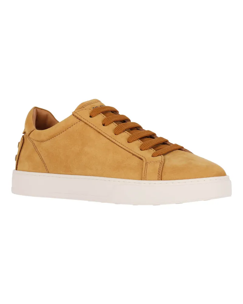 TOD'S Men's Sneakers Yellow Outer Material: Calf Leather Yellow