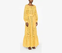 Women's Eyelet-Embroidered Tiered Maxi Dress Ss24 W