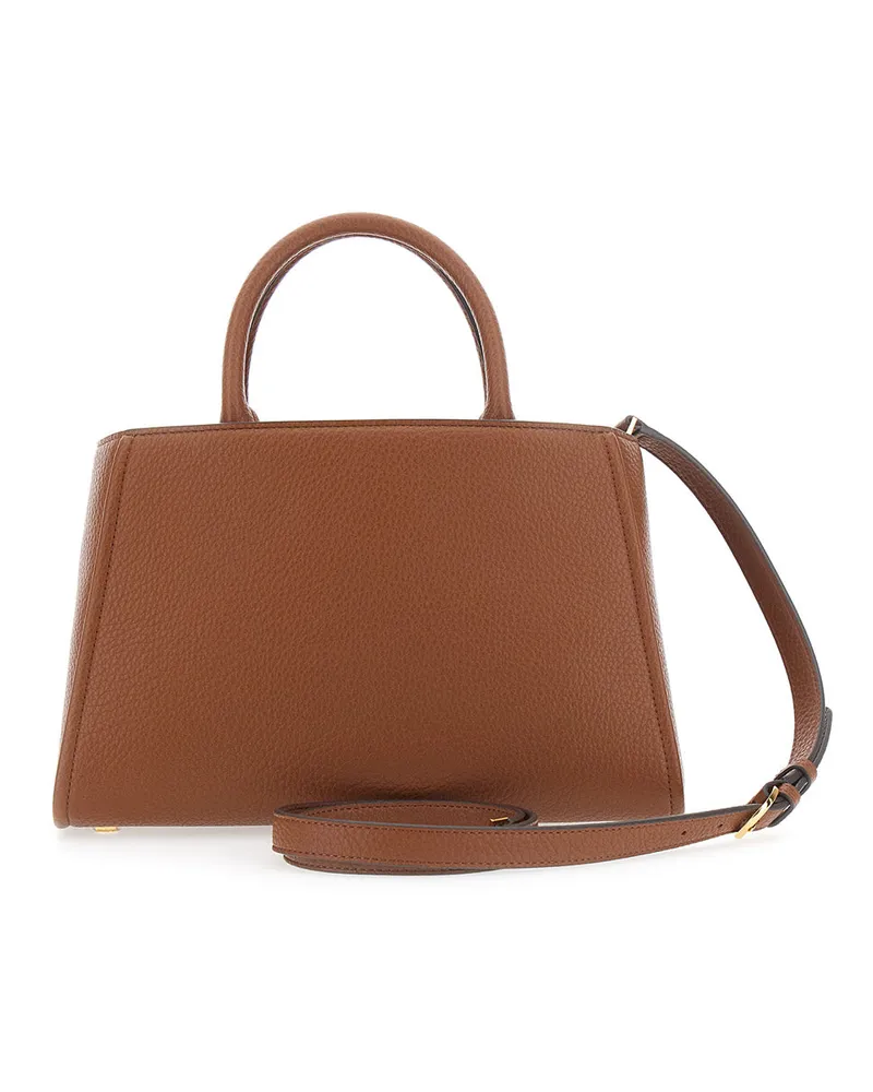 Elisabetta Franchi Women's Handbag Brown Eco Leather Handbags Hand Bags Brown