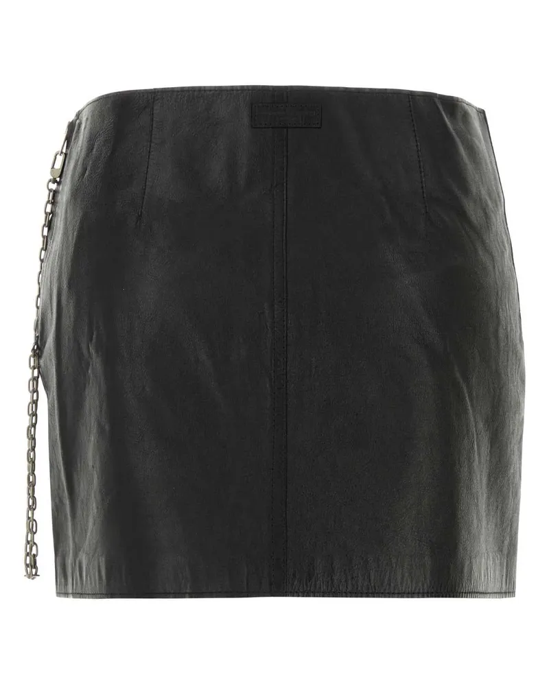 Alexander Wang 1wc1265381 001 Black Exterior: Leather Gonne Skirt Black