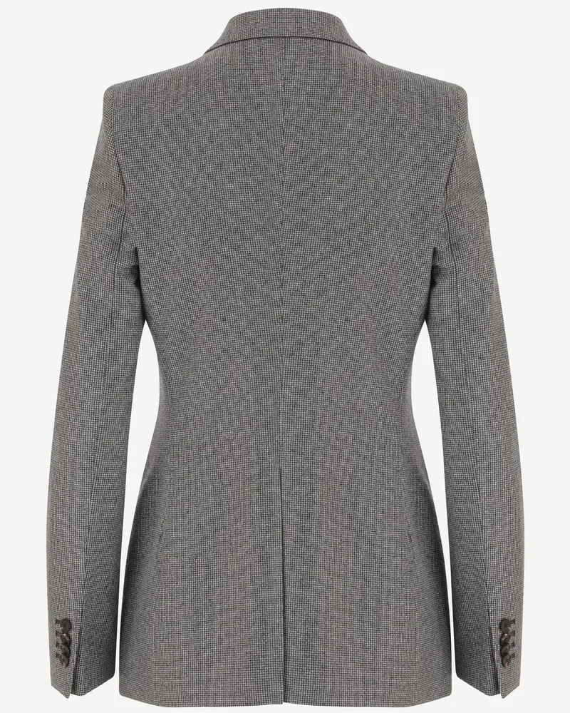Tagliatore Women's Wool Double-Breasted Jacket Grey Gray