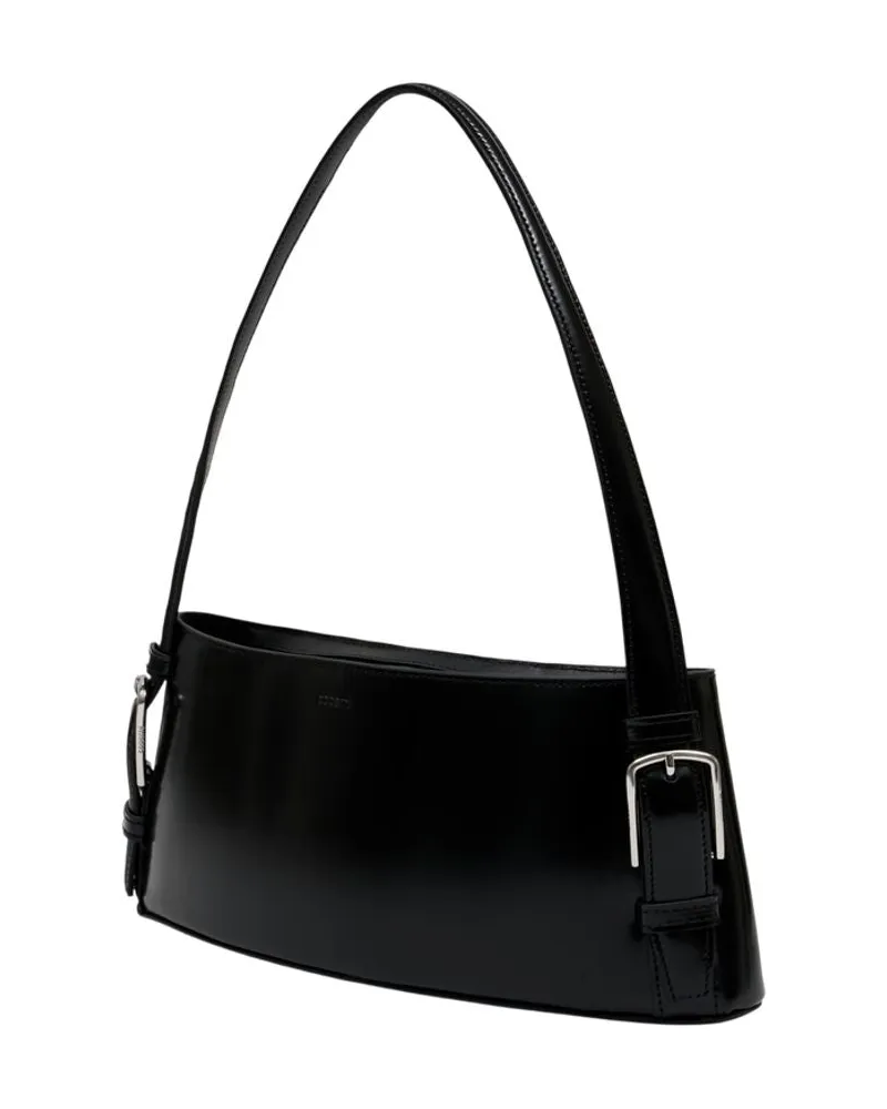 COPERNI Women's Ergonomic Shoulder Bag -  Leather Black Calfskin Shoulder-Hobo-Bags Black