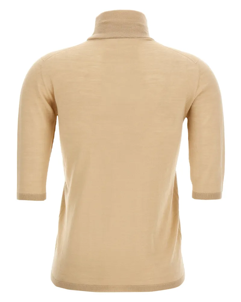 Max Mara Women's Beige Virgin Wool Cardigan Clothing Beige