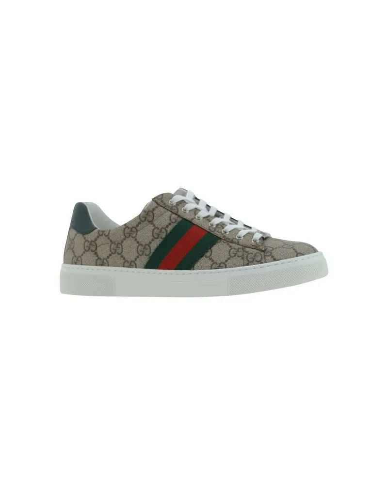 Gucci Women's Multicolor Fabric Low Top Sneakers Multicolor