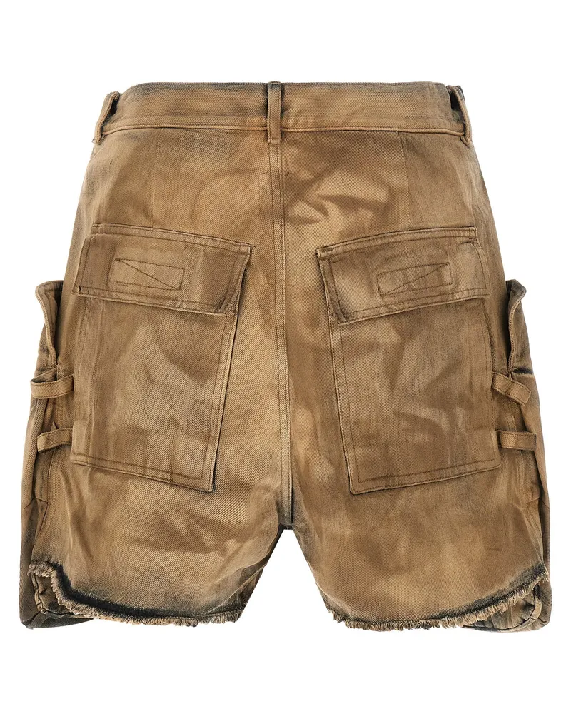 DRKSHDW by Rick Owens Stefan Cargo Shorts — Tan Tan