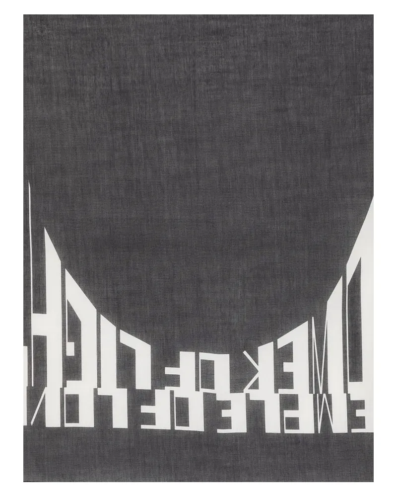 DRKSHDW by Rick Owens Scaep Scarf — Black Black