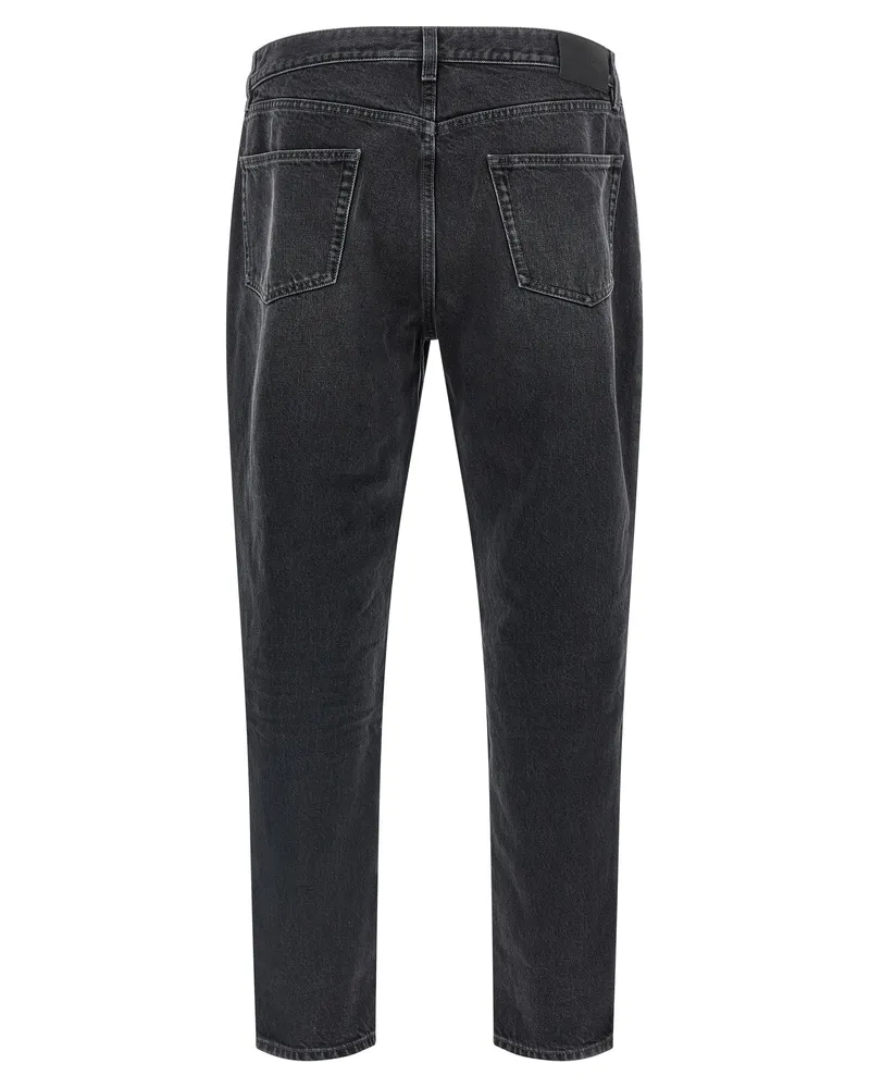 Saint Laurent Men's Black Cotton Straight-Leg Jeans Clothing Black