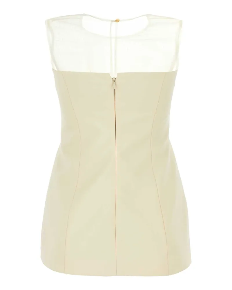 KHAITE Cotton-Silk Blend Tank Top — White White