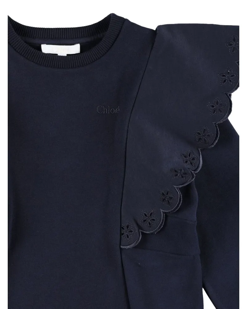 Chloé Cotton Dress — Blue Blue