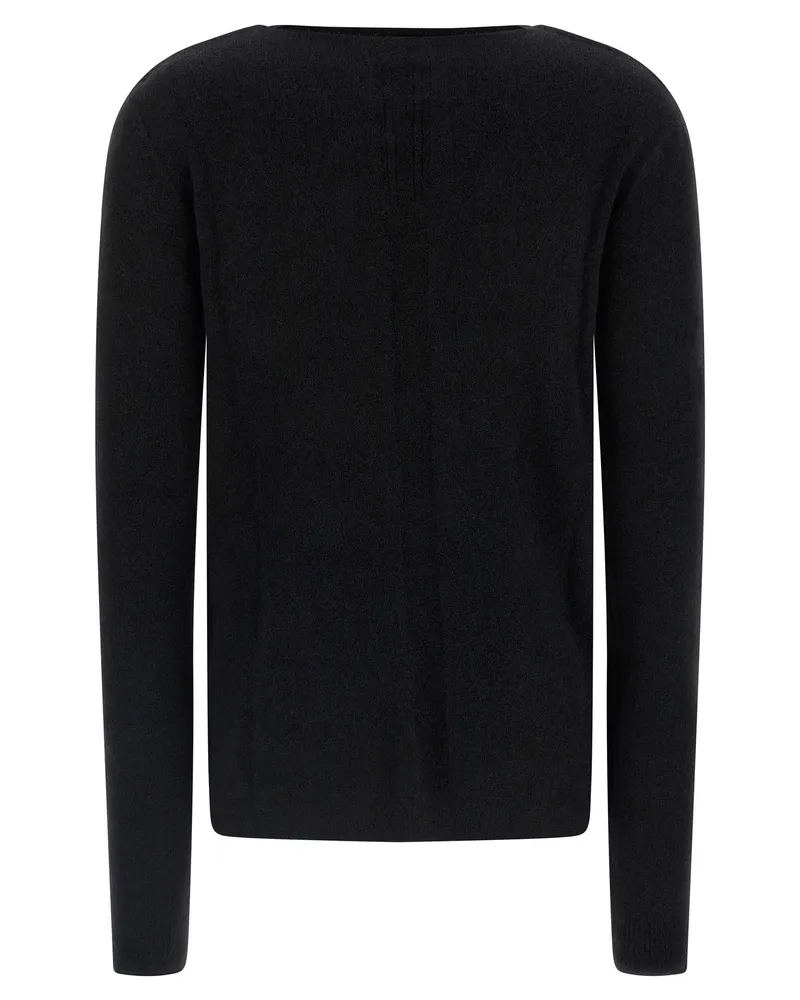 Rick Owens Wool Cut-Out Sweater — Black Black