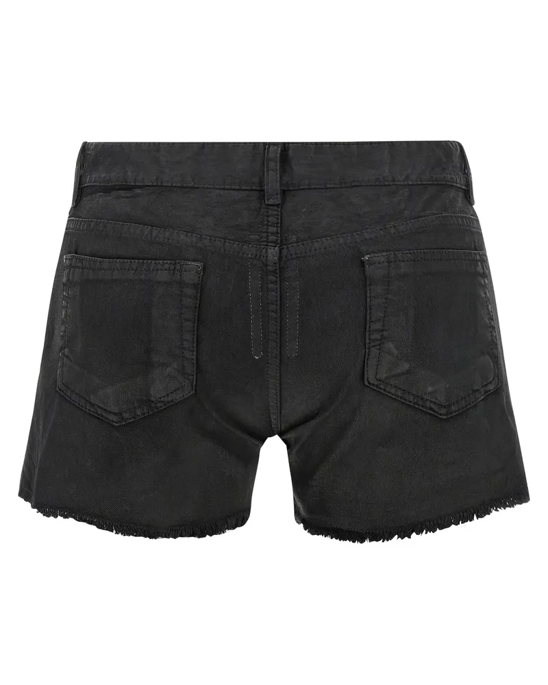 DRKSHDW by Rick Owens Women's Black Cotton Bermuda Shorts Black