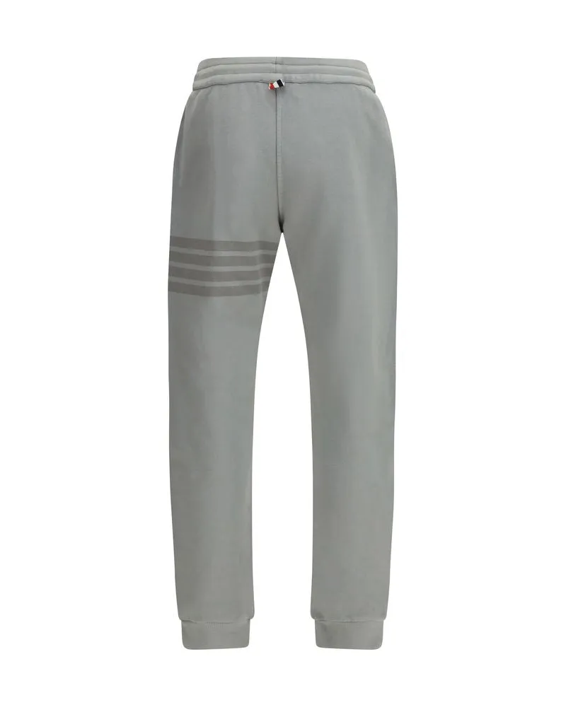 Thom Browne Men's Gray Cotton Joggers (workout Pants Gray