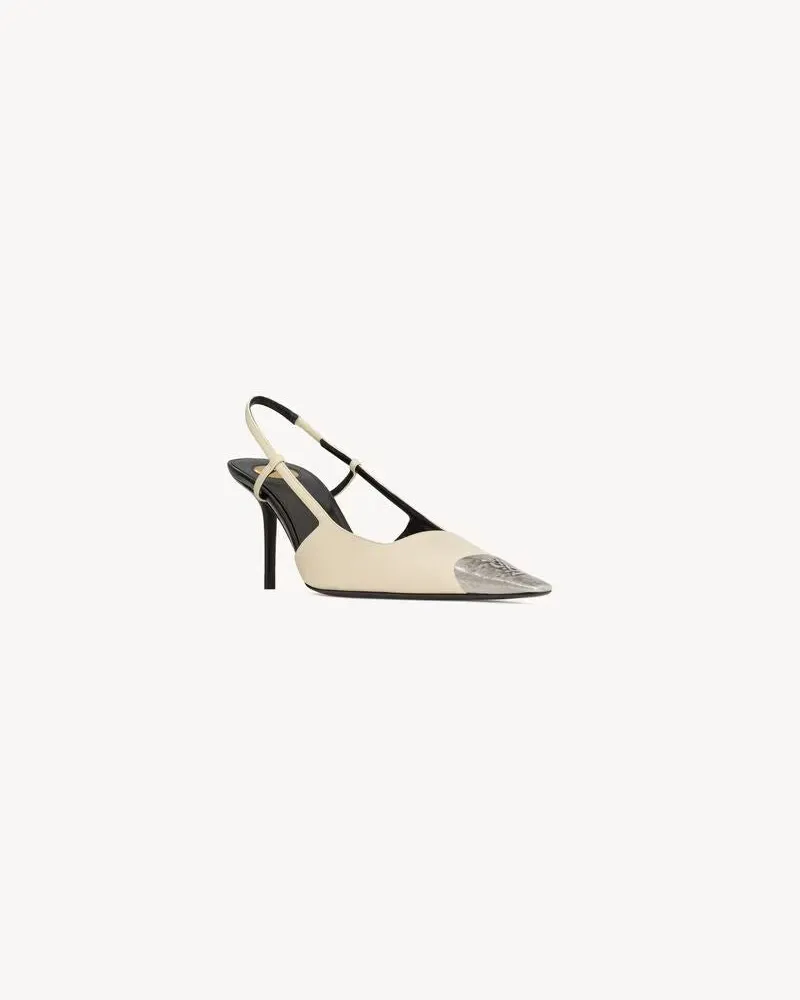 Saint Laurent SL H26 Pump — Ecru Ecru
