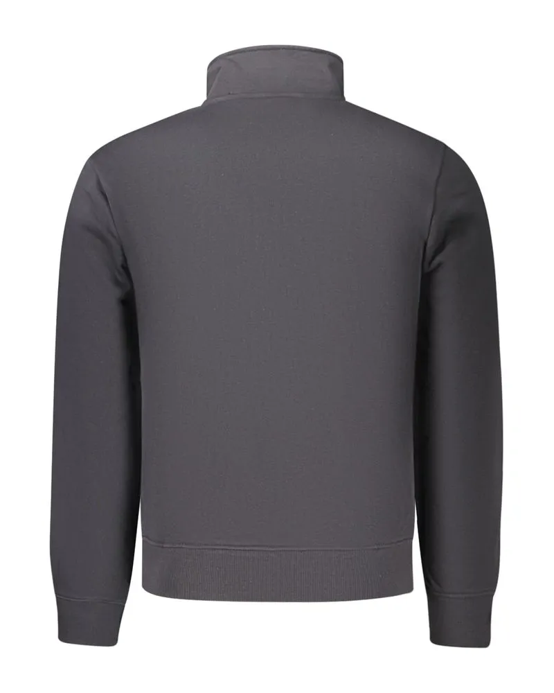 Napapijri Full-Zip Cotton Sweatshirt — Black Black