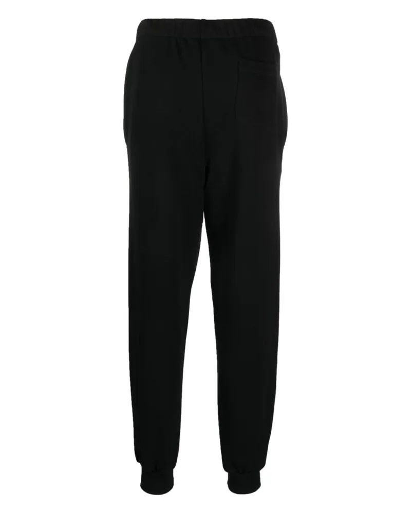 Peuterey Logo-Print Cotton Joggers — Black Black