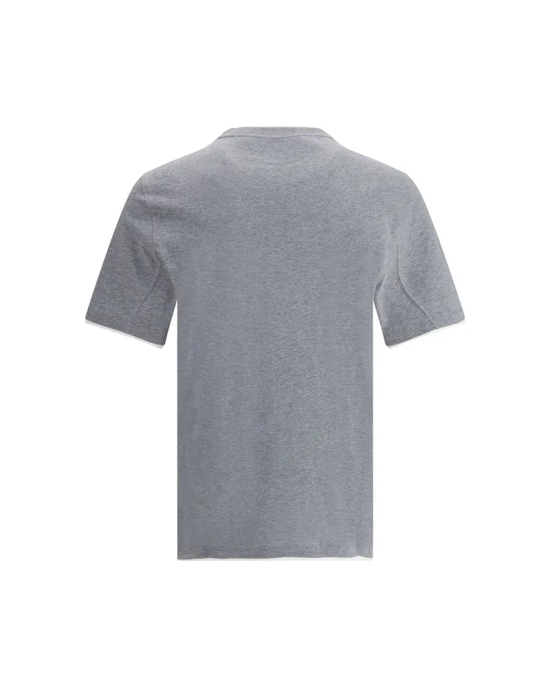 Brunello Cucinelli Men's Gray Cotton T-Shirt Gray